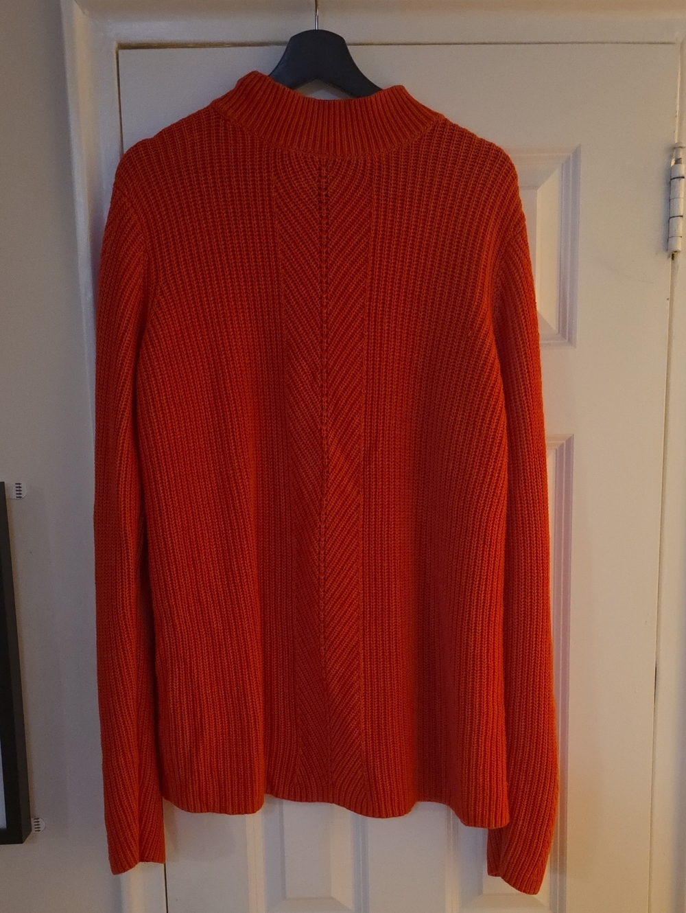 long tall sally Orange Ribbed Turtleneck Sweater